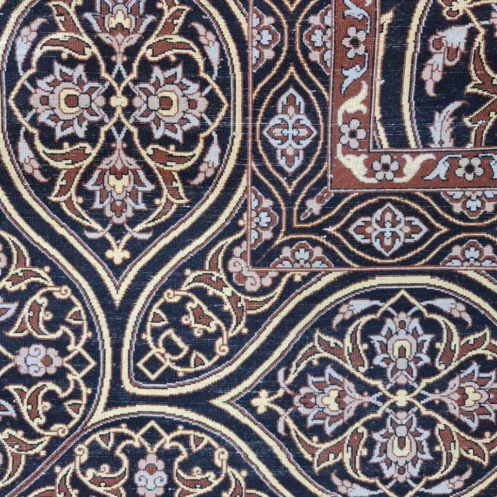 Eight and a half meter hand-woven carpet of Isfahan, Haj Bagheri, code 527