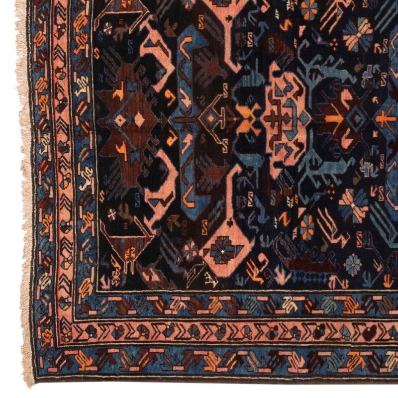 Old hand-woven four-meter Persian carpet, code 127011