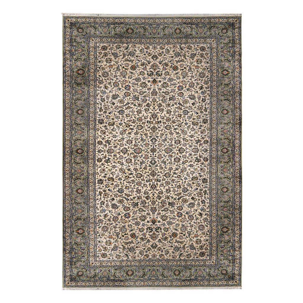 18-meter hand-woven carpet by Mohammad Asodegi, Kashan model
