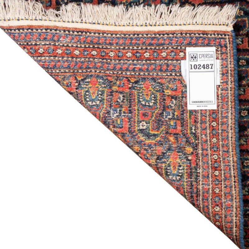 Old hand-woven half-meter Persian carpet, code 102487, one pair