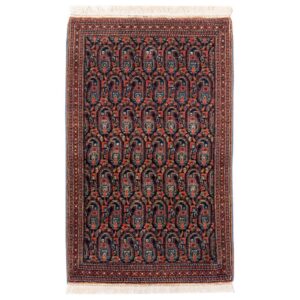 Old hand-woven half-meter Persian carpet, code 102487, one pair