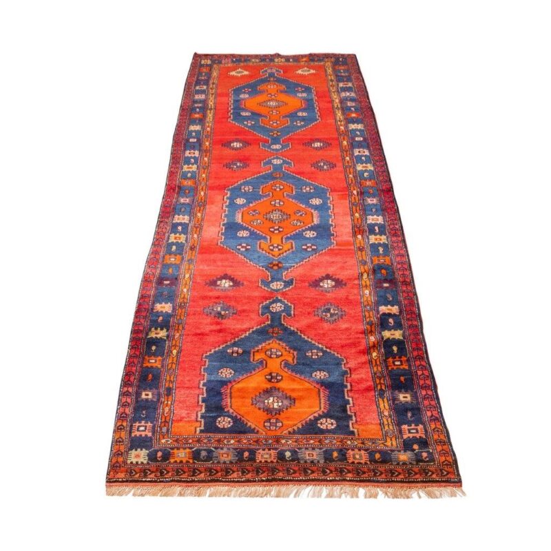 Old hand-woven side rug, five meters long, Persian code 102437