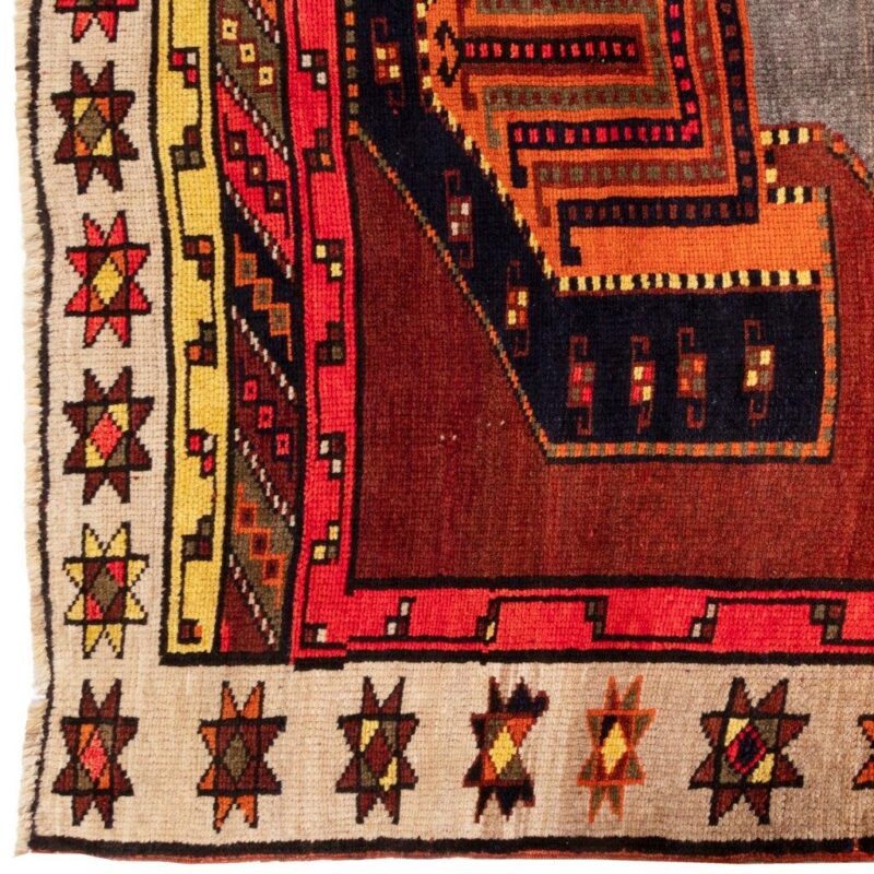 Old hand-woven carpet, three and a half meters long, Persian code 156161