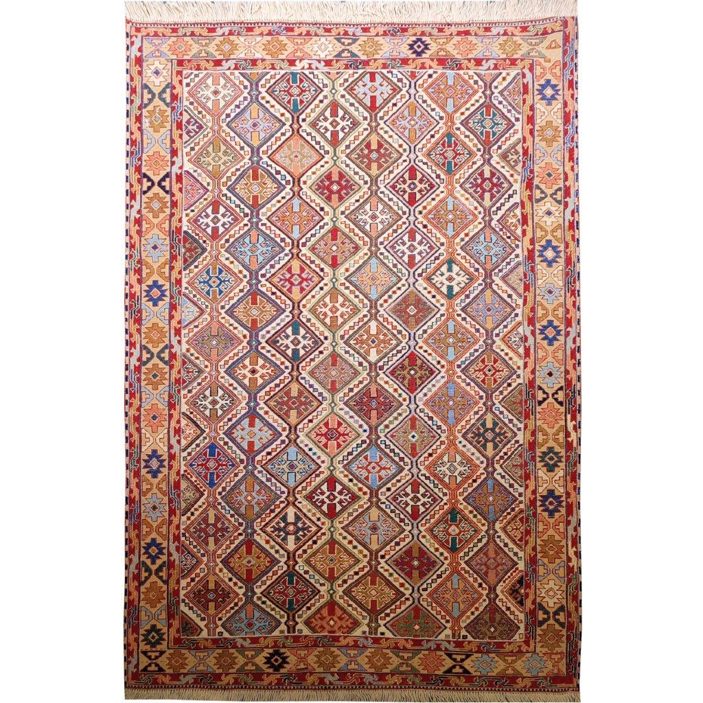 Three-meter hand-woven rug with rhombus design, code AA287