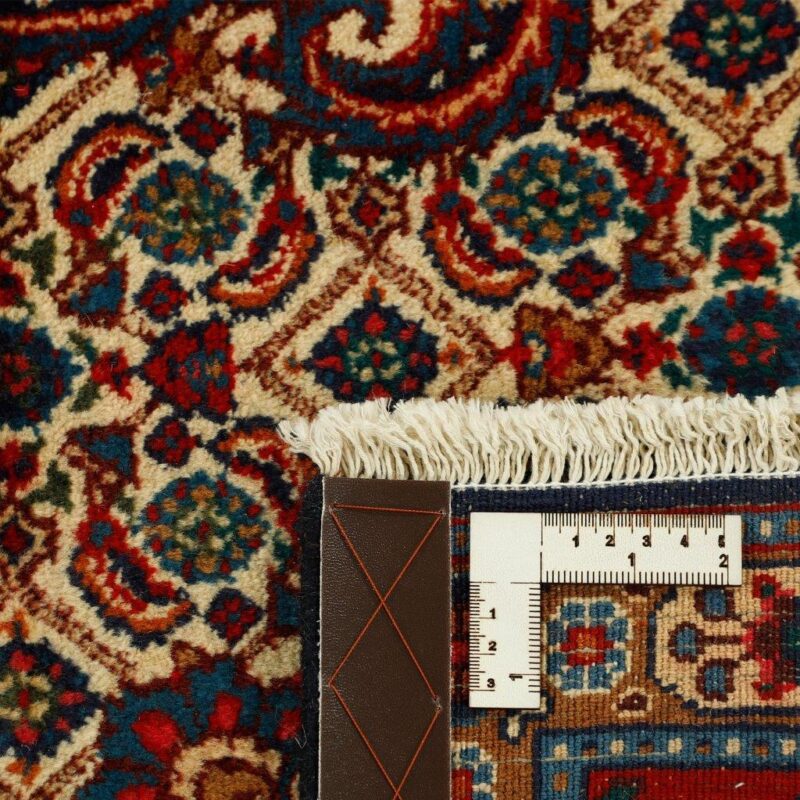 Old six-meter hand-woven carpet, Birjand fish model, code 594308