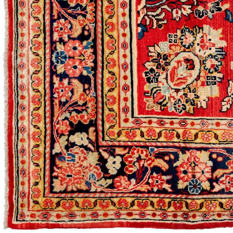Old seven-meter hand-woven carpet of Persian code 705017