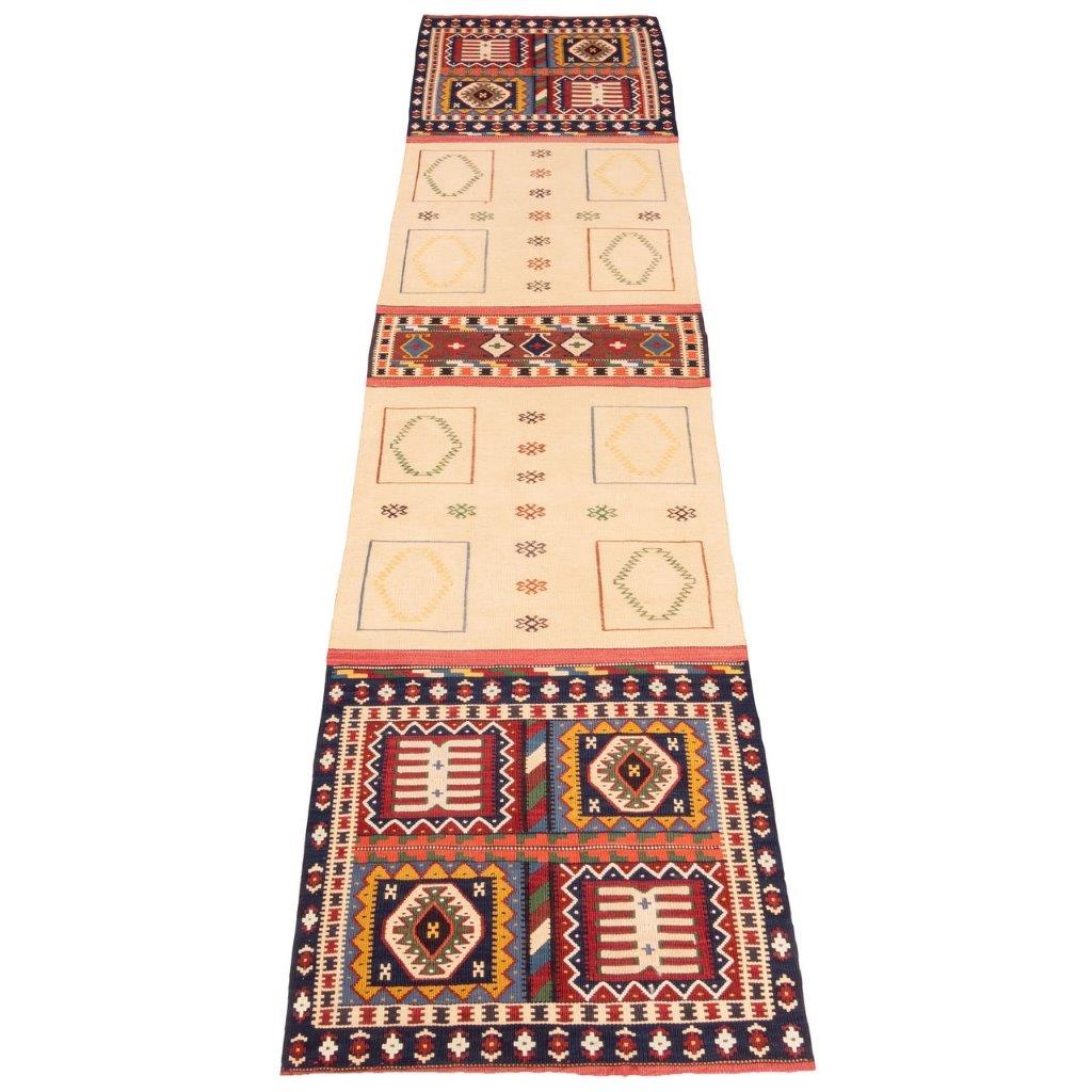 Two meter length hand-woven carpet from Persia, code 156098