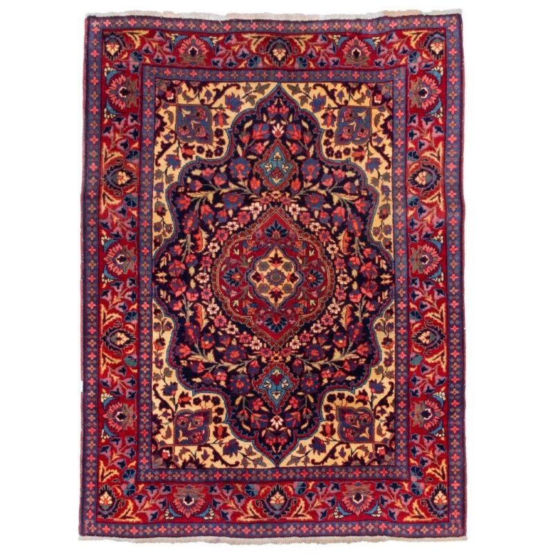Old hand-woven two-meter Persian carpet, code 102352