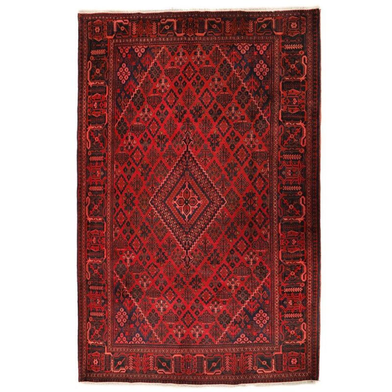 Old seven-meter hand-woven carpet with tangerine design, code 4101156