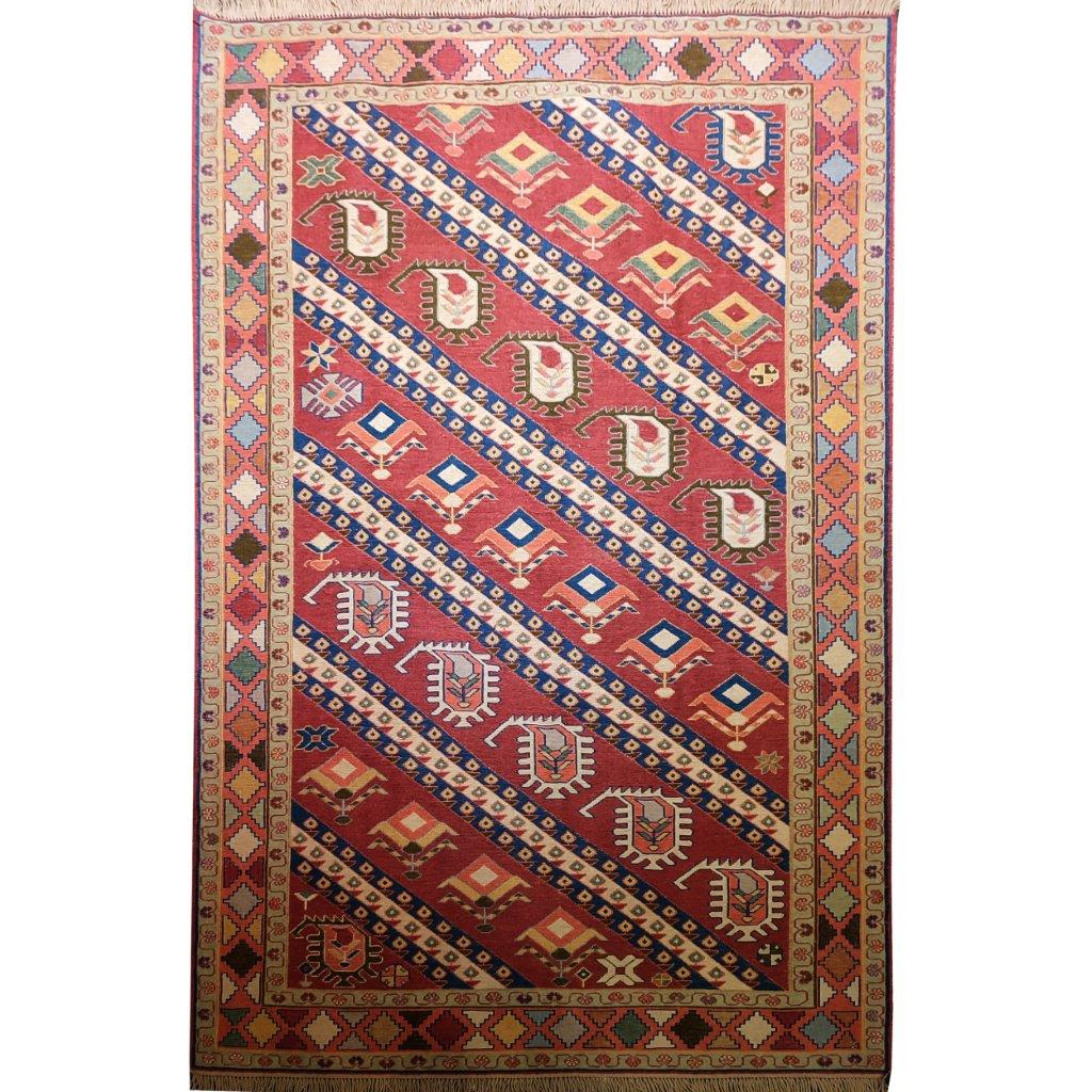 Two and a half meter handwoven carpet with cashmere design, code AA88
