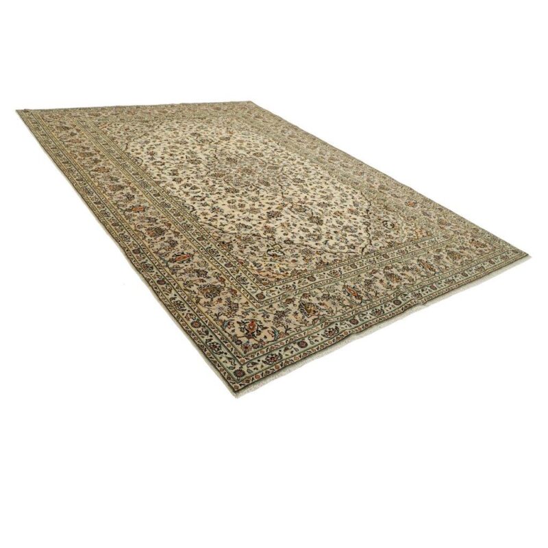 Old hand-woven nine-meter carpet, Kashan design, code 592306