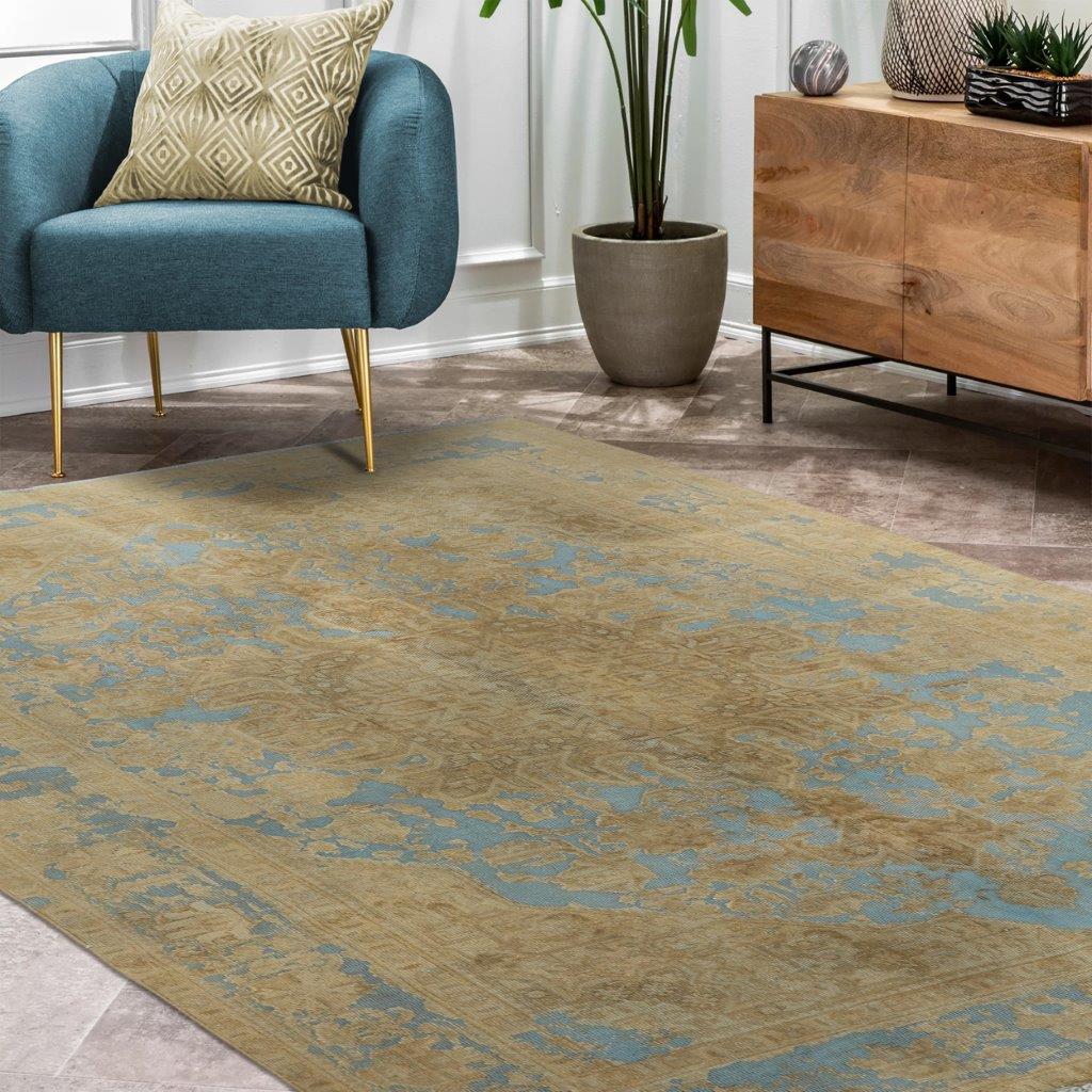 Five-and-a-half-meter hand-woven carpet, vintage design, code b544496