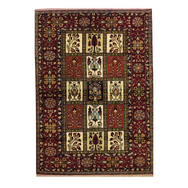 Old three-meter hand-woven carpet with clay design, code 118