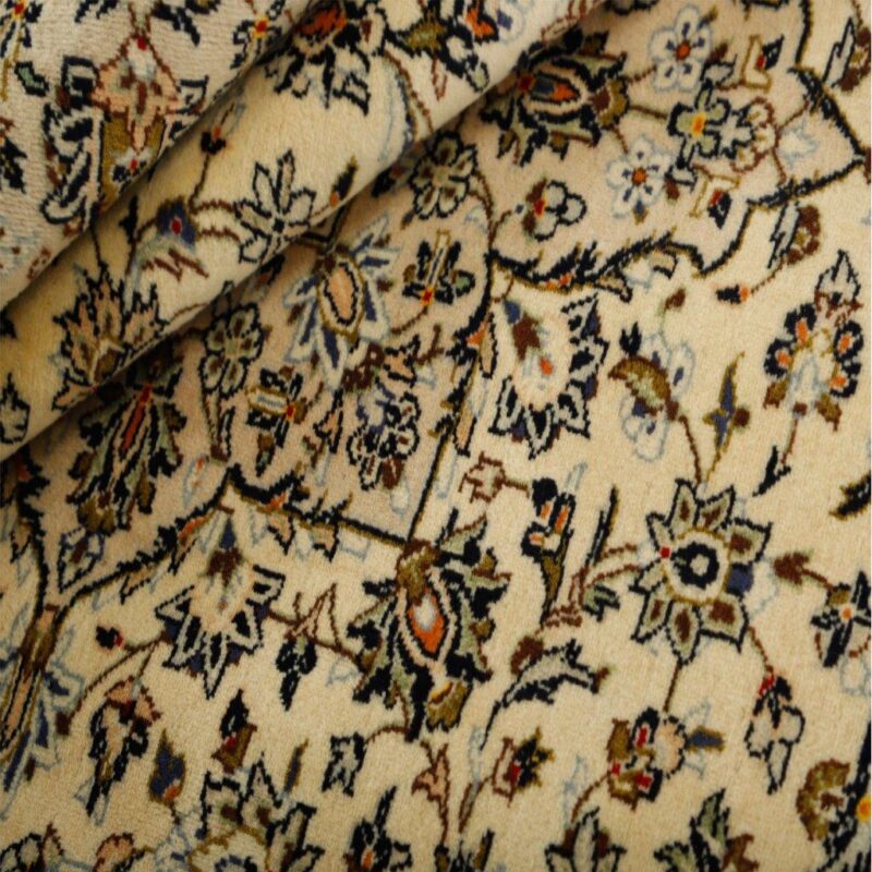 Old hand-woven nine-meter carpet, Kashan design, code 592306