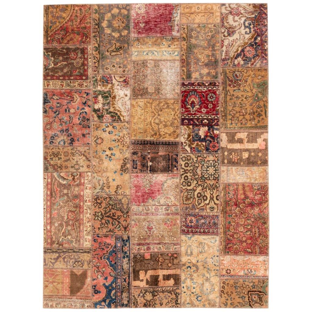Collage of four-meter hand-woven Persian carpet, code 813008