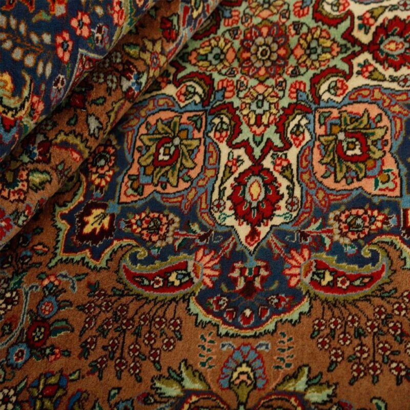 Old hand-woven six-meter carpet, Tabriz model, code 06-593905, one pair