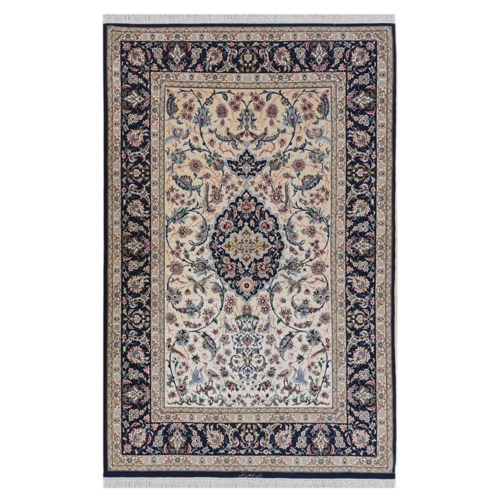 Three and a half meter hand-woven Isfahan Abtin carpet, code 955