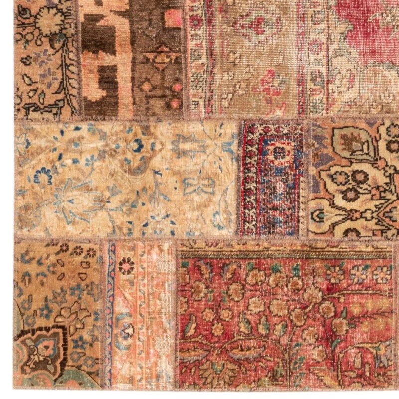 Collage of four-meter hand-woven Persian carpet, code 813008