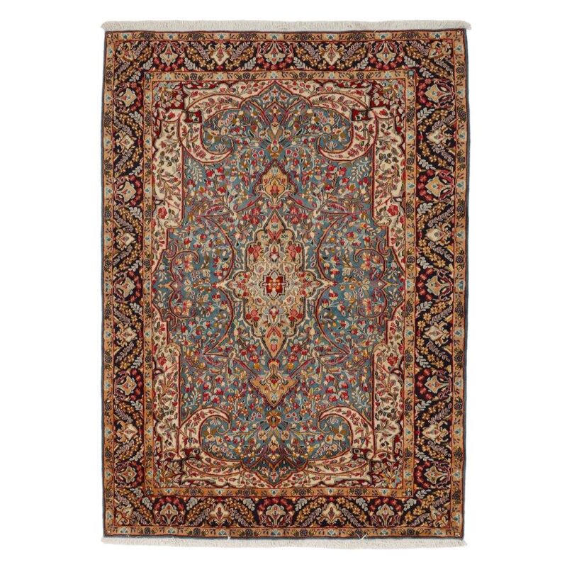 Old five-meter hand-woven carpet, Kerman model, code 594393