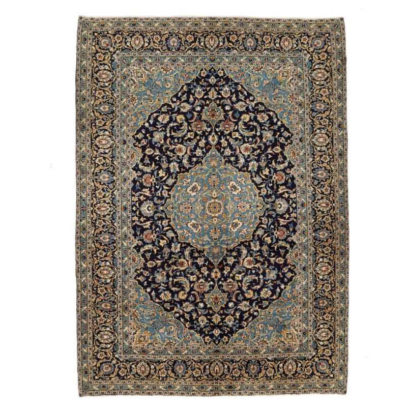 Nine-meter old hand-woven carpet, Kashan design, code 566883