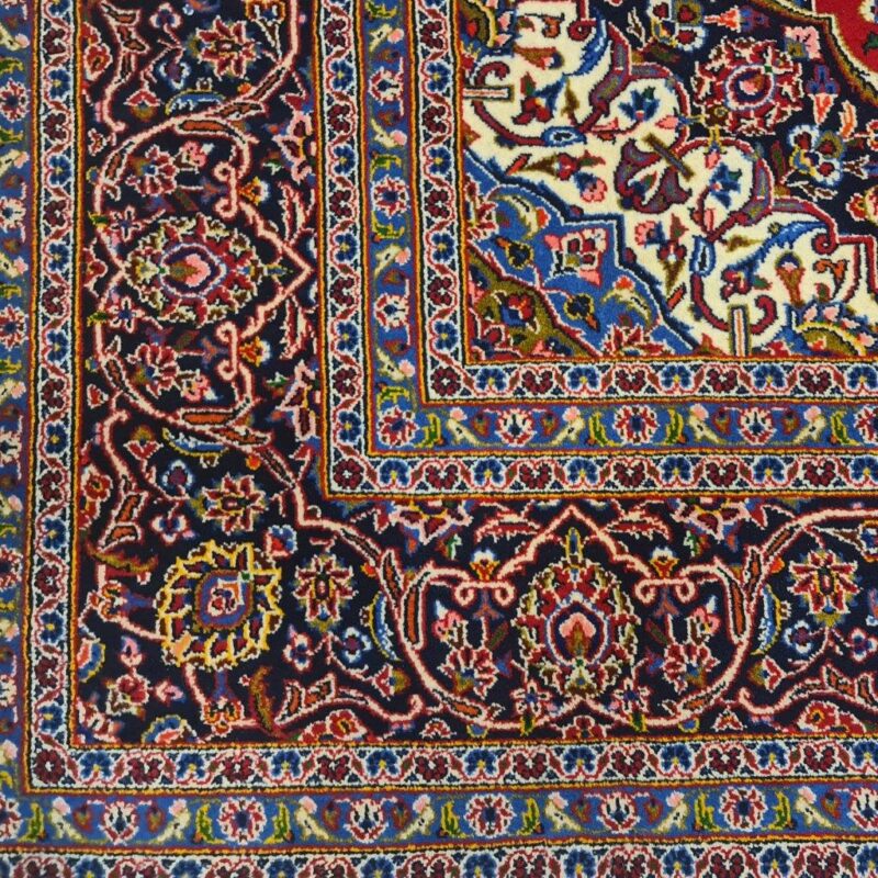 A pair of six-meter Kashan polar hand-woven carpet code 1218