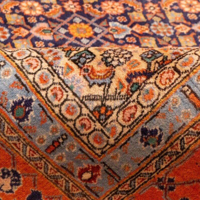 Old hand-woven carpet, eleven and a half meters long, Persian code 102431