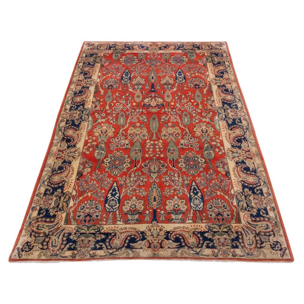 Old hand-woven seven-meter Persian carpet, code 102461
