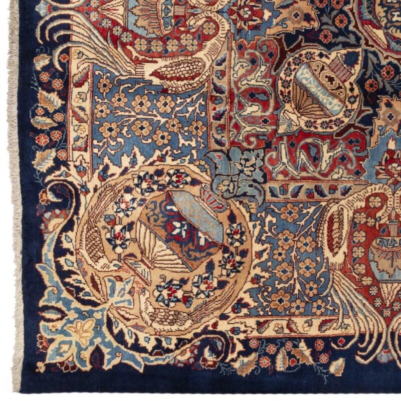 Old hand-woven carpet, 11 meters long, Persian code 187315