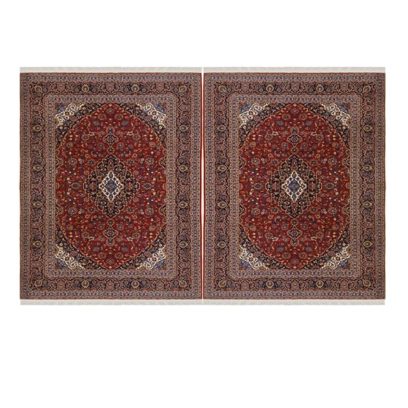 A pair of six-meter Kashan polar hand-woven carpet code 1218