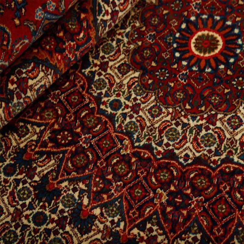 Old six-meter hand-woven carpet, Birjand fish model, code 594308