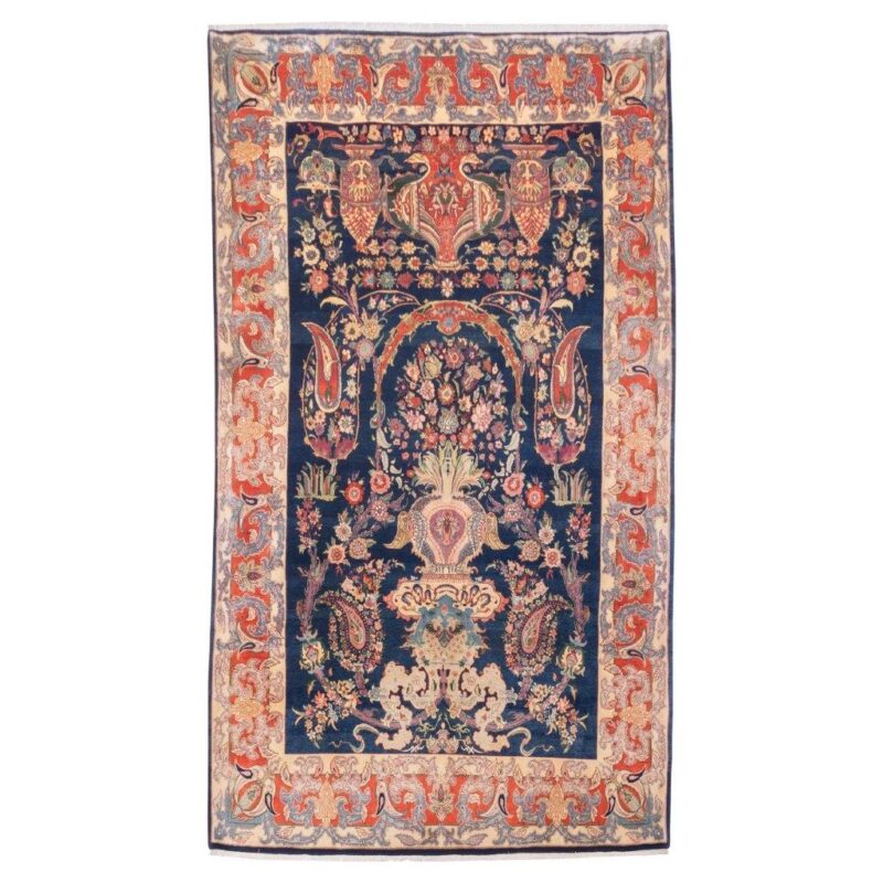 Old hand-woven carpet, seven and a half meters long, Persian code 102466