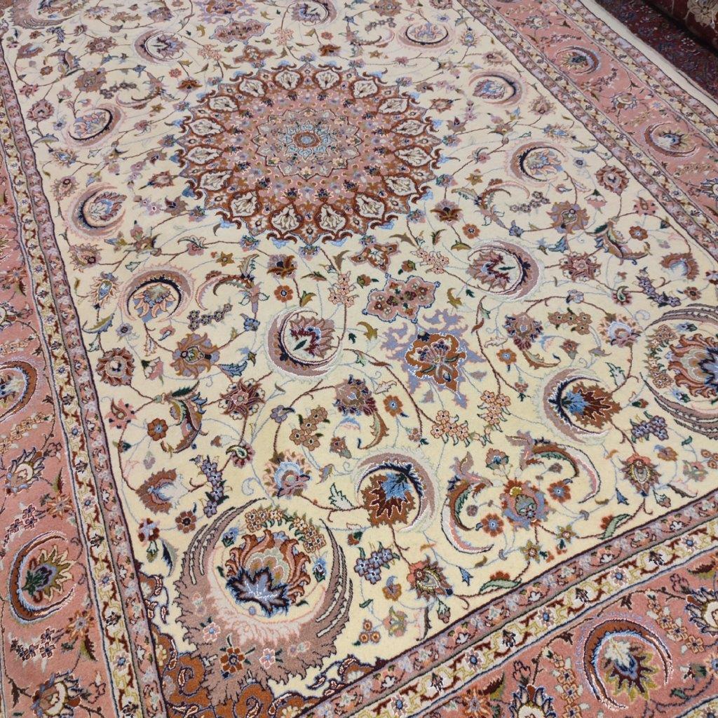 Three and a half meter hand-woven carpet with moon and star design, code SH 31, one pair