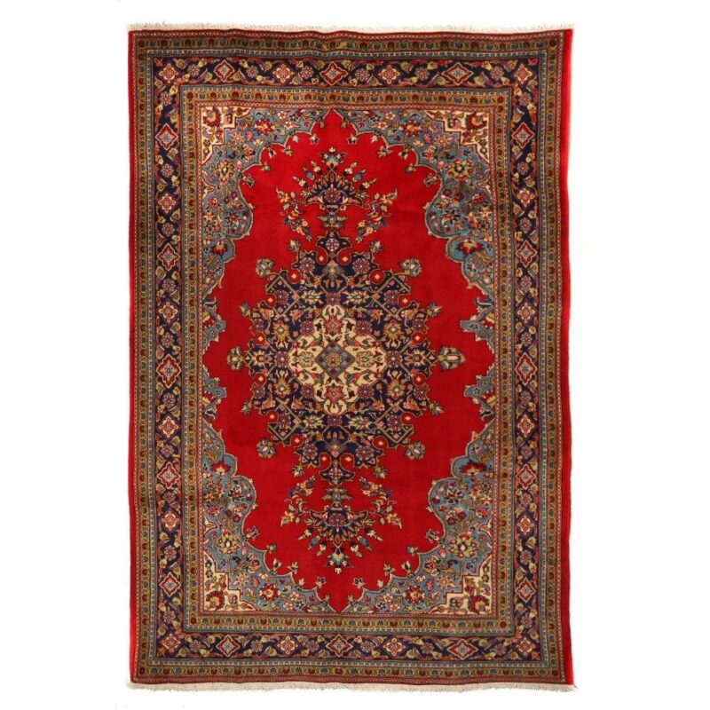 Old hand-woven six-meter carpet, Tabriz model, code 4101151