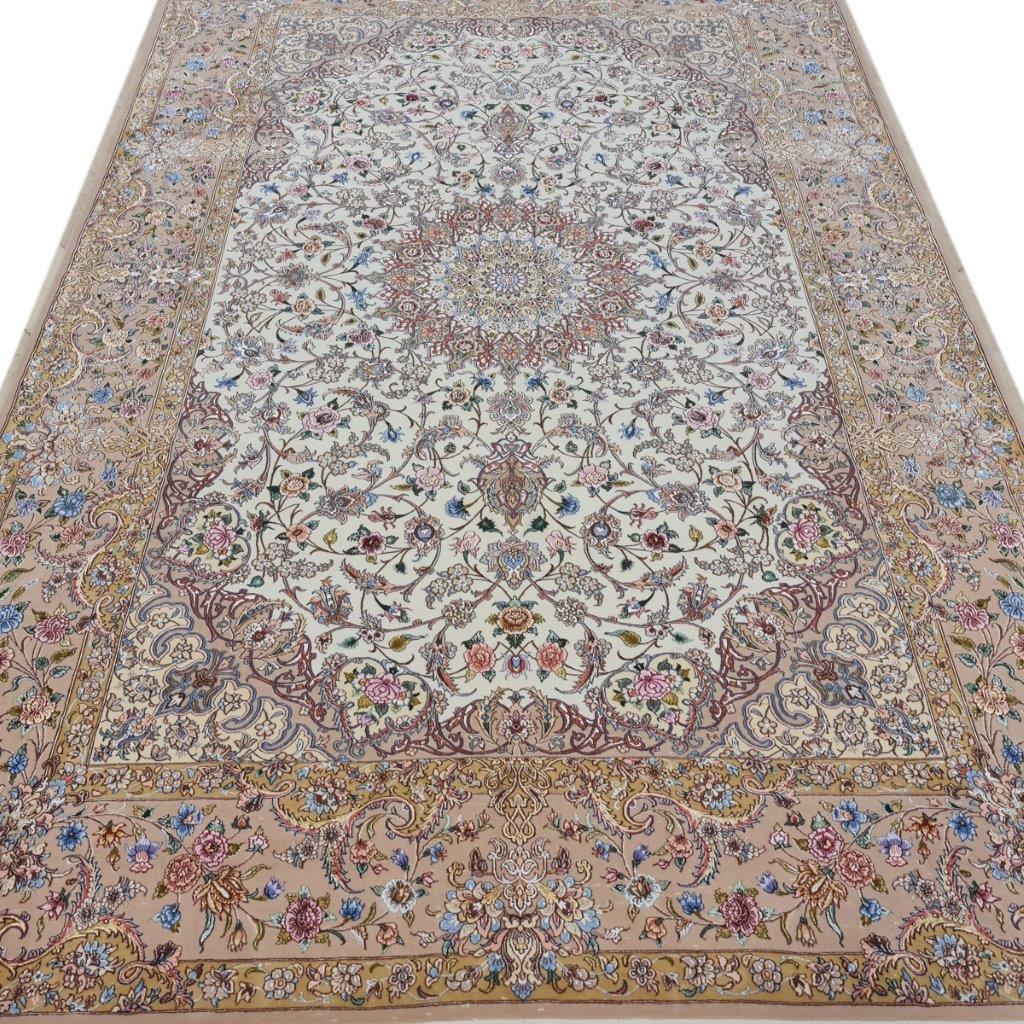 Six and a half meter hand-woven carpet, Isfahan model, code 1267