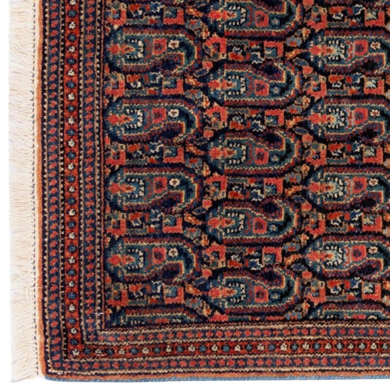 Old hand-woven half-meter Persian carpet, code 102487, one pair