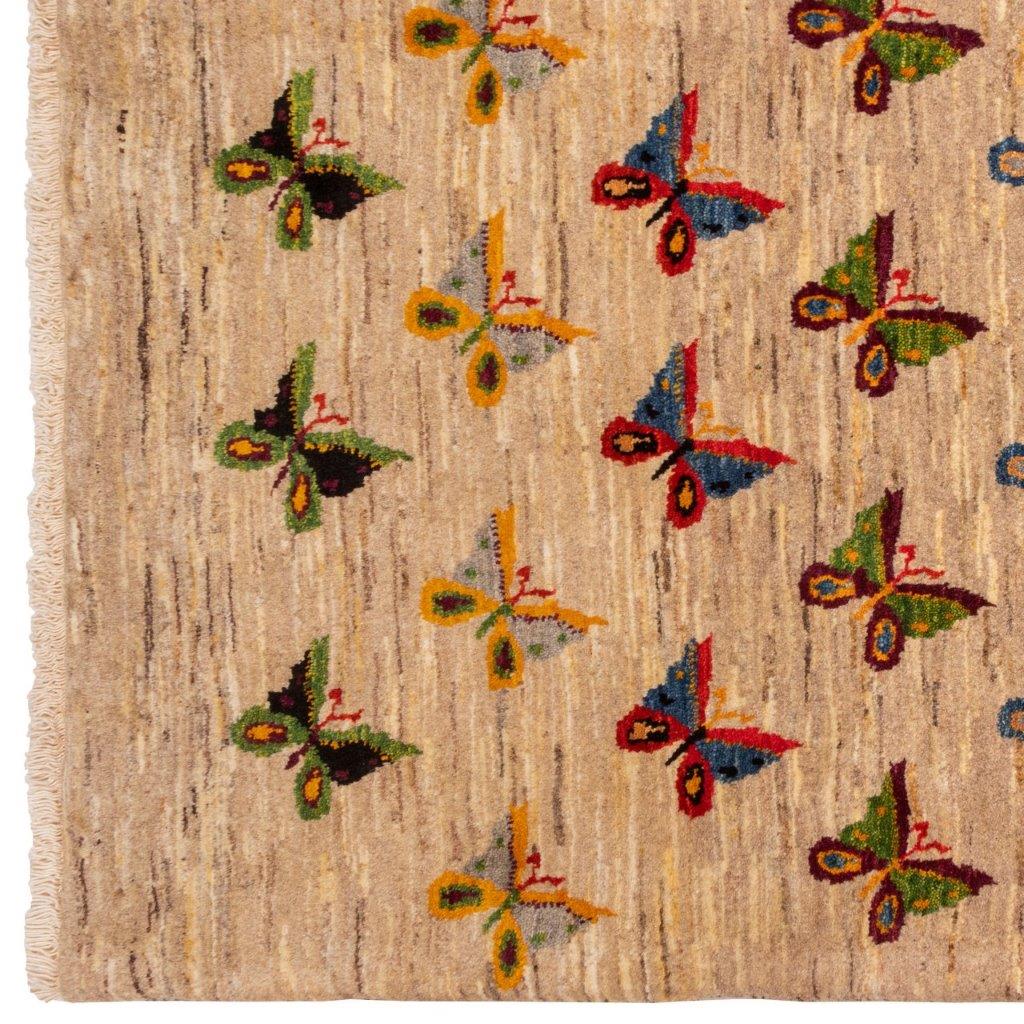 Three-meter hand-woven gabbeh of Persian code 156004