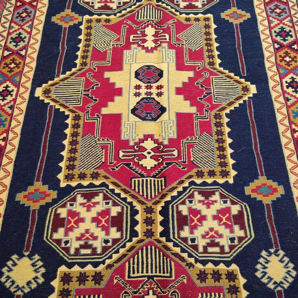 Two-meter hand-woven carpet with a geometric design, code AA283