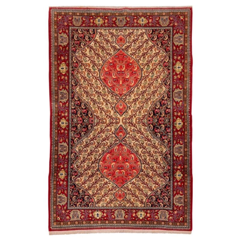 Old two and a half meter handwoven carpet from Si Persia, code 181015
