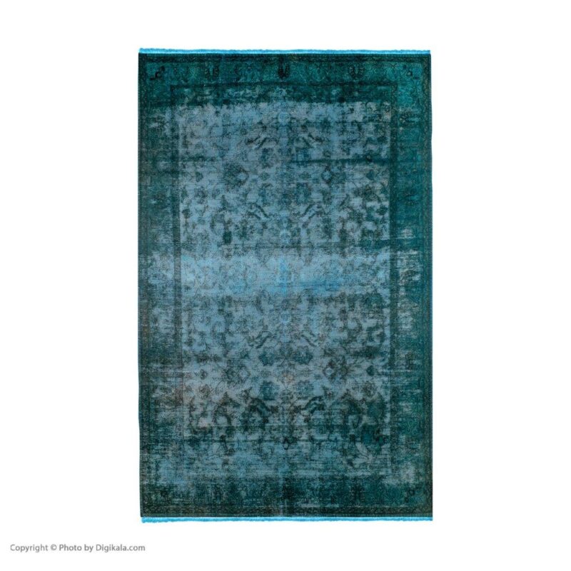 Five and a half meter dyed handwoven carpet, code 1340