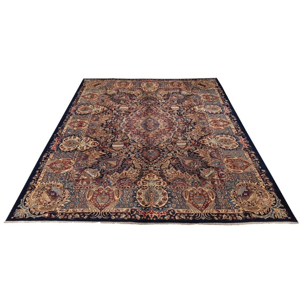 Old hand-woven carpet, 11 meters long, Persian code 187315