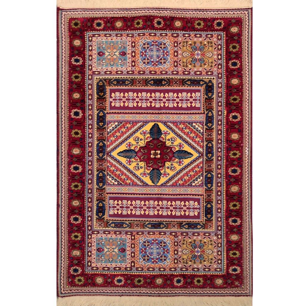 One-meter hand-woven carpet with bergamot design, code AA294