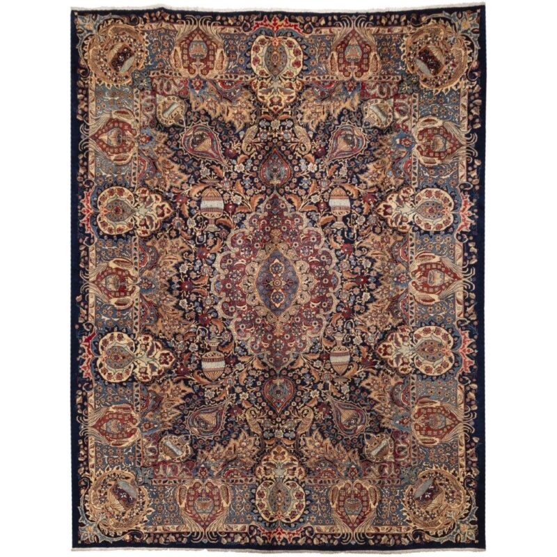 Old hand-woven carpet, 11 meters long, Persian code 187315