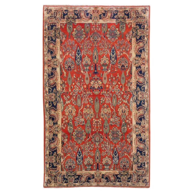 Old hand-woven seven-meter Persian carpet, code 102461