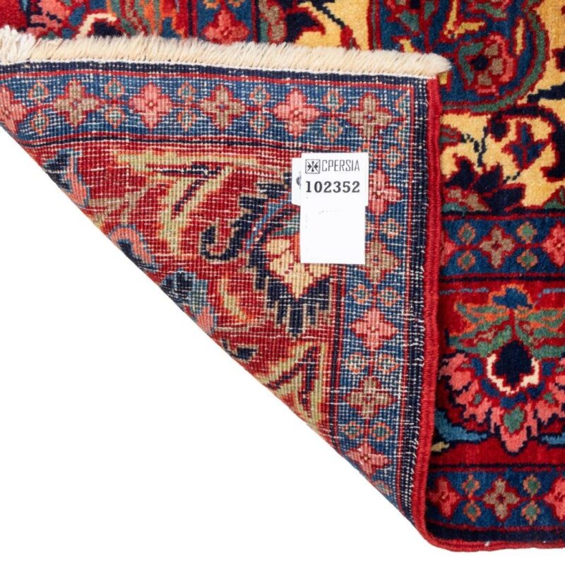 Old hand-woven two-meter Persian carpet, code 102352