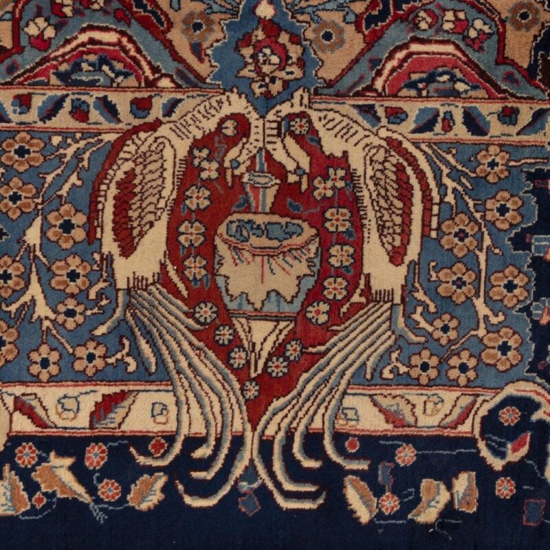 Old hand-woven carpet, 11 meters long, Persian code 187315