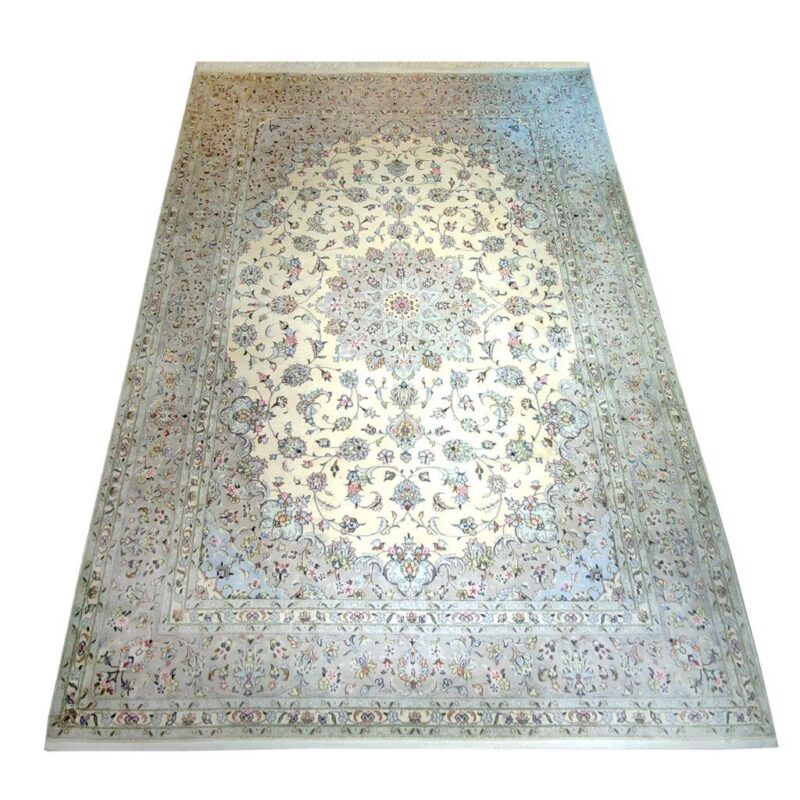 Old hand-woven nine-meter carpet, Kashan design, model AA, one pair