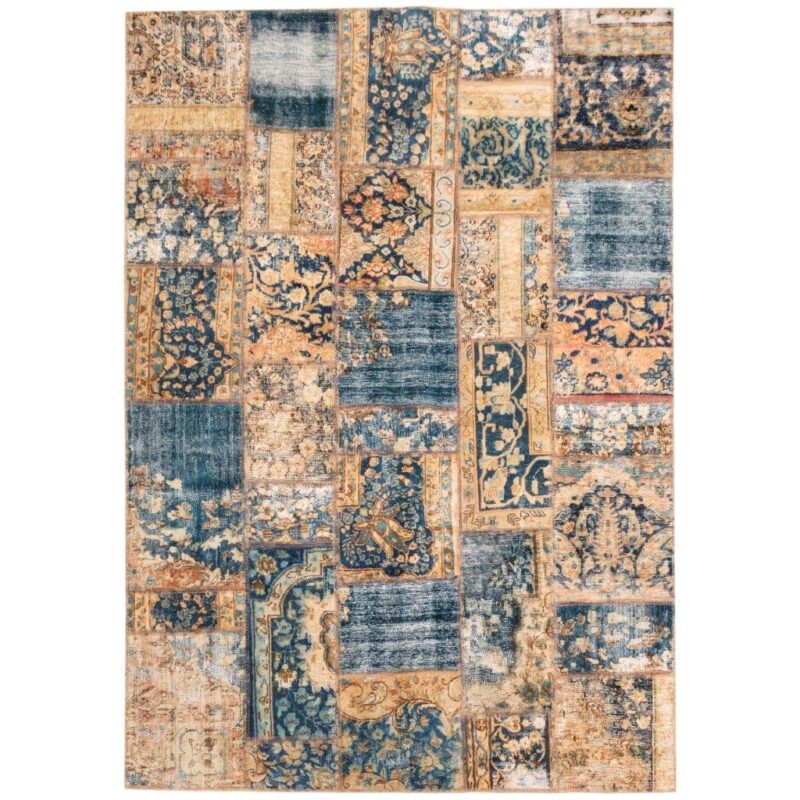 Collage of four-meter hand-woven Persian carpet, code 813005