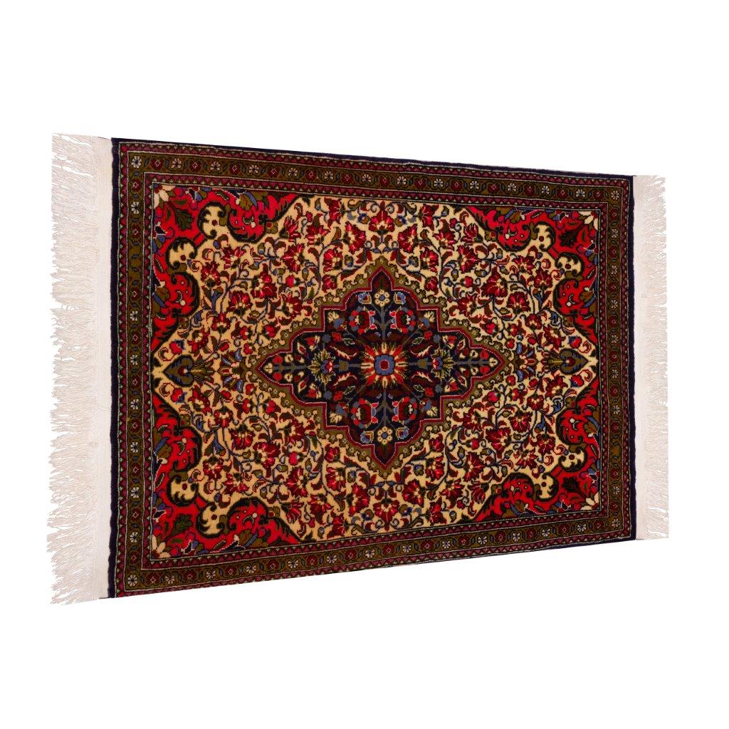 Old hand-woven one-meter rug with nomadic design, model R7, one pair