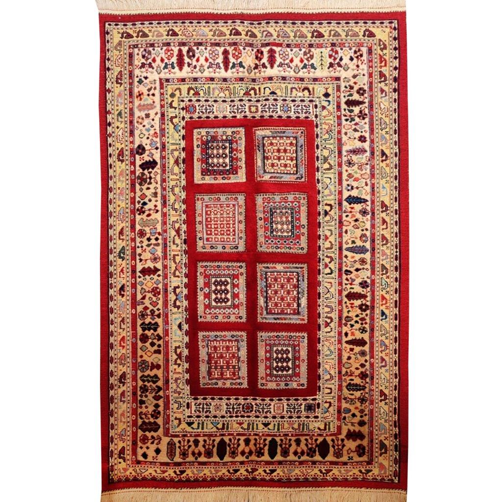 Two-meter hand-woven carpet with clay design, code AA347