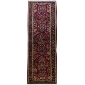 An old hand-woven side rug, five meters long, Tabriz design, code 219